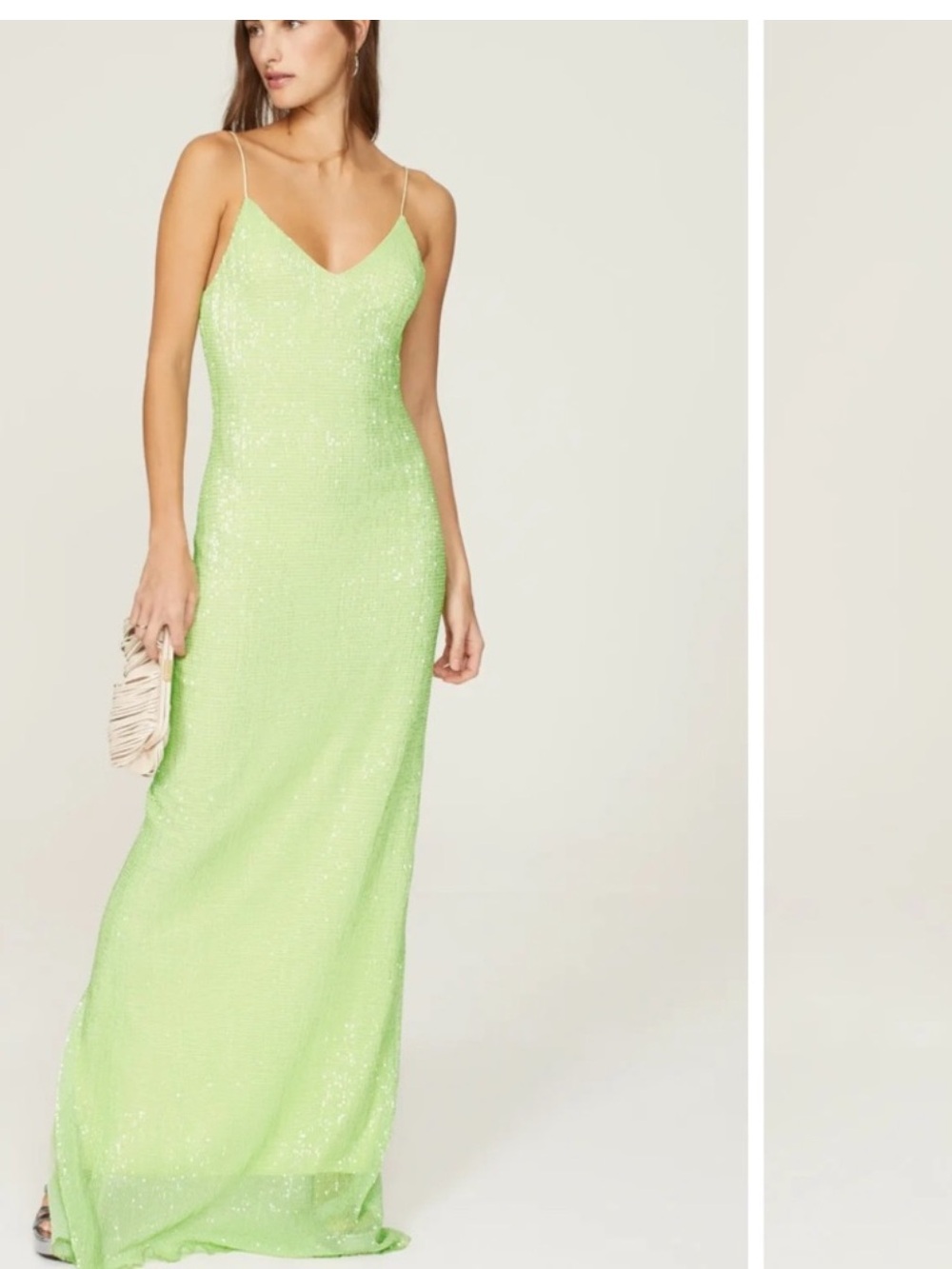 Rosetta Getty Lime Sequin Dress NWT